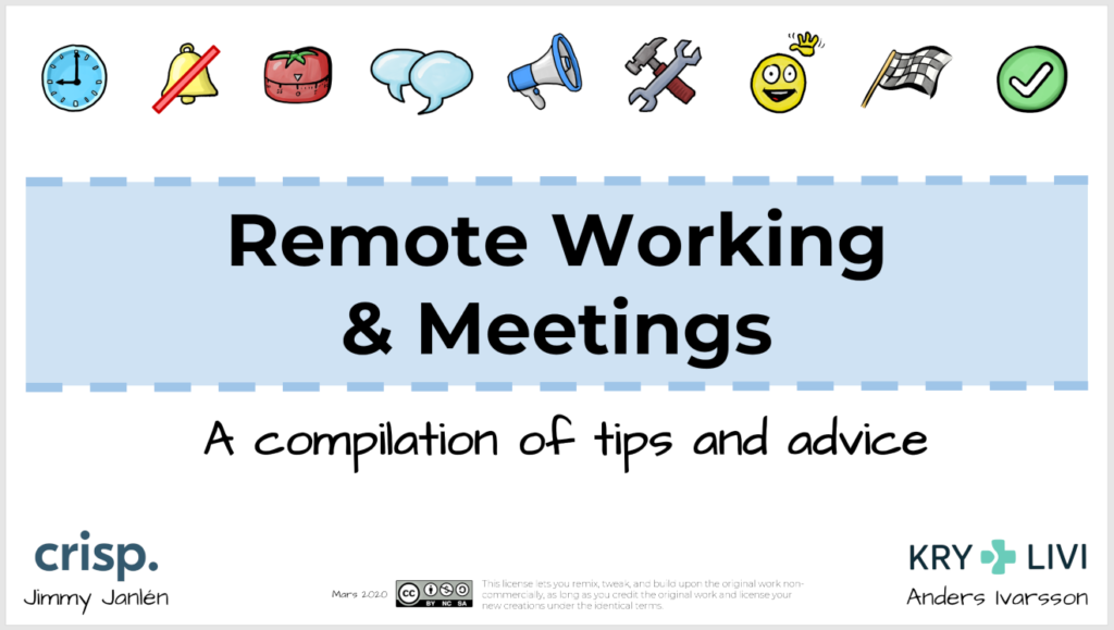 Continue reading: Remote Working & Meetings – A compilation of tips and advice